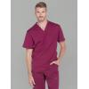 imageDickies Dynamix Scrubs for Men AthleticInspired VNeck Chest Pocket Scrub Top with FourWay Stretch ampamp Moisture Wicking DK610Wine