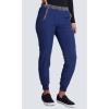 imageDickies Dynamix Women Scrubs Pant Natural Rise Tapered Leg Jogger DK185Navy  Black Combo