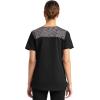 imageDickies Dynamix Womens Tops AthleticInspired Mlange VNeck Scrub Top with FourWay Stretch and Moisture Wicking DK740Black
