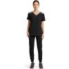 imageDickies Dynamix Womens Tops AthleticInspired Mlange VNeck Scrub Top with FourWay Stretch and Moisture Wicking DK740Black