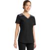 imageDickies Dynamix Womens Tops AthleticInspired Mlange VNeck Scrub Top with FourWay Stretch and Moisture Wicking DK740Black
