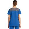 imageDickies Dynamix Womens Tops AthleticInspired Mlange VNeck Scrub Top with FourWay Stretch and Moisture Wicking DK740Royal