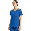 imageDickies Dynamix Womens Tops AthleticInspired Mlange VNeck Scrub Top with FourWay Stretch and Moisture Wicking DK740Royal