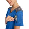 imageDickies Dynamix Womens Tops AthleticInspired Mlange VNeck Scrub Top with FourWay Stretch and Moisture Wicking DK740Royal