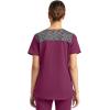 imageDickies Dynamix Womens Tops AthleticInspired Mlange VNeck Scrub Top with FourWay Stretch and Moisture Wicking DK740Wine