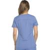 imageDickies Dynamix Womens Tops AthleticInspired VNeck Scrub Top with FourWay Stretch and Moisture Wicking DK730Ciel Blue