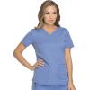 imageDickies Dynamix Womens Tops AthleticInspired VNeck Scrub Top with FourWay Stretch and Moisture Wicking DK730Ciel Blue