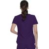 imageDickies Dynamix Womens Tops AthleticInspired VNeck Scrub Top with FourWay Stretch and Moisture Wicking DK730Eggplant