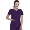 imageDickies Dynamix Womens Tops AthleticInspired VNeck Scrub Top with FourWay Stretch and Moisture Wicking DK730Eggplant