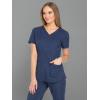 imageDickies Dynamix Womens Tops AthleticInspired VNeck Scrub Top with FourWay Stretch and Moisture Wicking DK730Navy