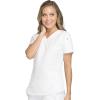 imageDickies Dynamix Womens Tops AthleticInspired VNeck Scrub Top with FourWay Stretch and Moisture Wicking DK730White