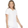 imageDickies Dynamix Womens Tops AthleticInspired VNeck Scrub Top with FourWay Stretch and Moisture Wicking DK730White