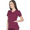 imageDickies Dynamix Womens Tops AthleticInspired VNeck Scrub Top with FourWay Stretch and Moisture Wicking DK730Wine