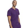imageDickies EDS Essentials Men Scrubs Top Tuckable VNeck DK635Eggplant