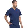 imageDickies EDS Essentials Men Scrubs Top Tuckable VNeck DK635Navy