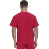 imageDickies EDS Essentials Men Scrubs Top Tuckable VNeck DK635Red