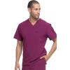 imageDickies EDS Essentials Men Scrubs Top Tuckable VNeck DK635Wine