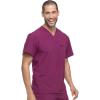 imageDickies EDS Essentials Men Scrubs Top Tuckable VNeck DK635Wine