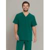 imageDickies EDS Essentials Men Scrubs Top VNeck DK645Hunter Green