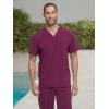 imageDickies EDS Essentials Men Scrubs Top VNeck DK645Wine
