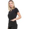 imageDickies EDS Essentials Mock Wrap Top Scrubs for Women with FourWay Stretch and Moisture Wicking DK625Black