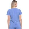 imageDickies EDS Essentials Mock Wrap Top Scrubs for Women with FourWay Stretch and Moisture Wicking DK625Ciel