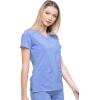 imageDickies EDS Essentials Mock Wrap Top Scrubs for Women with FourWay Stretch and Moisture Wicking DK625Ciel