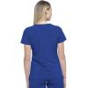 imageDickies EDS Essentials Mock Wrap Top Scrubs for Women with FourWay Stretch and Moisture Wicking DK625Galaxy Blue