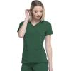 imageDickies EDS Essentials Mock Wrap Top Scrubs for Women with FourWay Stretch and Moisture Wicking DK625Hunter Green