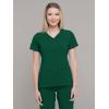 imageDickies EDS Essentials Mock Wrap Top Scrubs for Women with FourWay Stretch and Moisture Wicking DK625Hunter Green