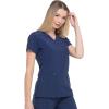 imageDickies EDS Essentials Mock Wrap Top Scrubs for Women with FourWay Stretch and Moisture Wicking DK625Navy