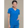 imageDickies EDS Essentials Mock Wrap Top Scrubs for Women with FourWay Stretch and Moisture Wicking DK625Royal