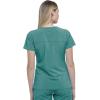 imageDickies EDS Essentials Mock Wrap Top Scrubs for Women with FourWay Stretch and Moisture Wicking DK625Teal Blue