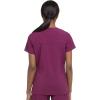 imageDickies EDS Essentials Mock Wrap Top Scrubs for Women with FourWay Stretch and Moisture Wicking DK625Wine