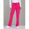 imageDickies EDS Essentials Scrubs for Women Drawstring Cargo Scrub Pants with FourWay Stretch and Moisture Wicking DK010Hot Pink