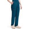 imageDickies EDS Signature Scrubs for Women Elastic Waist PullOn Cargo Pants for Women in Soft Brushed Poplin 86106Caribbean Blue