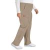 imageDickies EDS Signature Scrubs for Women Elastic Waist PullOn Cargo Pants for Women in Soft Brushed Poplin 86106Dark Khaki