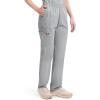 imageDickies EDS Signature Scrubs for Women Elastic Waist PullOn Cargo Pants for Women in Soft Brushed Poplin 86106Grey