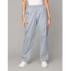 imageDickies EDS Signature Scrubs for Women Elastic Waist PullOn Cargo Pants for Women in Soft Brushed Poplin 86106Grey
