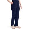 imageDickies EDS Signature Scrubs for Women Elastic Waist PullOn Cargo Pants for Women in Soft Brushed Poplin 86106Navy
