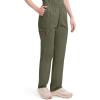 imageDickies EDS Signature Scrubs for Women Elastic Waist PullOn Cargo Pants for Women in Soft Brushed Poplin 86106Olive