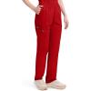 imageDickies EDS Signature Scrubs for Women Elastic Waist PullOn Cargo Pants for Women in Soft Brushed Poplin 86106Red