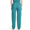 imageDickies EDS Signature Scrubs for Women Elastic Waist PullOn Cargo Pants for Women in Soft Brushed Poplin 86106Teal Blue