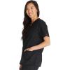 imageDickies EDS Signature Scrubs for Women VNeck Womens Tops in Soft Brushed Poplin 86706Black
