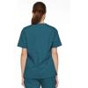 imageDickies EDS Signature Scrubs for Women VNeck Womens Tops in Soft Brushed Poplin 86706Caribbean Blue