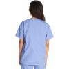 imageDickies EDS Signature Scrubs for Women VNeck Womens Tops in Soft Brushed Poplin 86706Ceil Blue