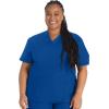 imageDickies EDS Signature Scrubs for Women VNeck Womens Tops in Soft Brushed Poplin 86706Galaxy Blue