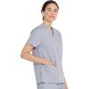 imageDickies EDS Signature Scrubs for Women VNeck Womens Tops in Soft Brushed Poplin 86706Grey