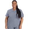 imageDickies EDS Signature Scrubs for Women VNeck Womens Tops in Soft Brushed Poplin 86706Grey