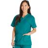 imageDickies EDS Signature Scrubs for Women VNeck Womens Tops in Soft Brushed Poplin 86706Hunter